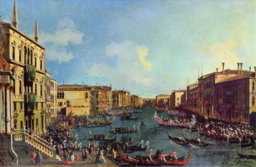 Canaletto Werke - eine Regatta auf dem Canal Grande Canaletto